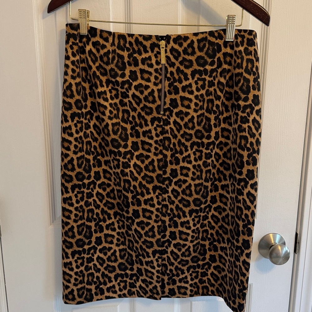 NWT Michael Kors Cheetah Print Skirt - Picture 4 of 9